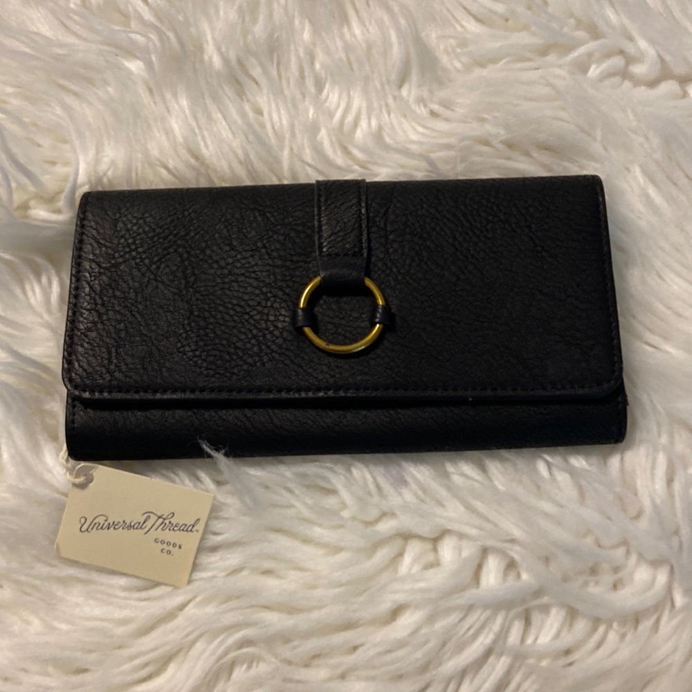 Universal Thread New Wallet size 8” long and 4 1/2 wide black color